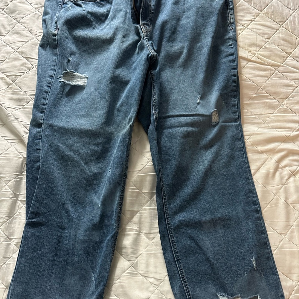 Maurices Relaxed Fit Distressed Denim Jeans